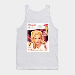 Red Majesty Lipstick Ad Tank Top